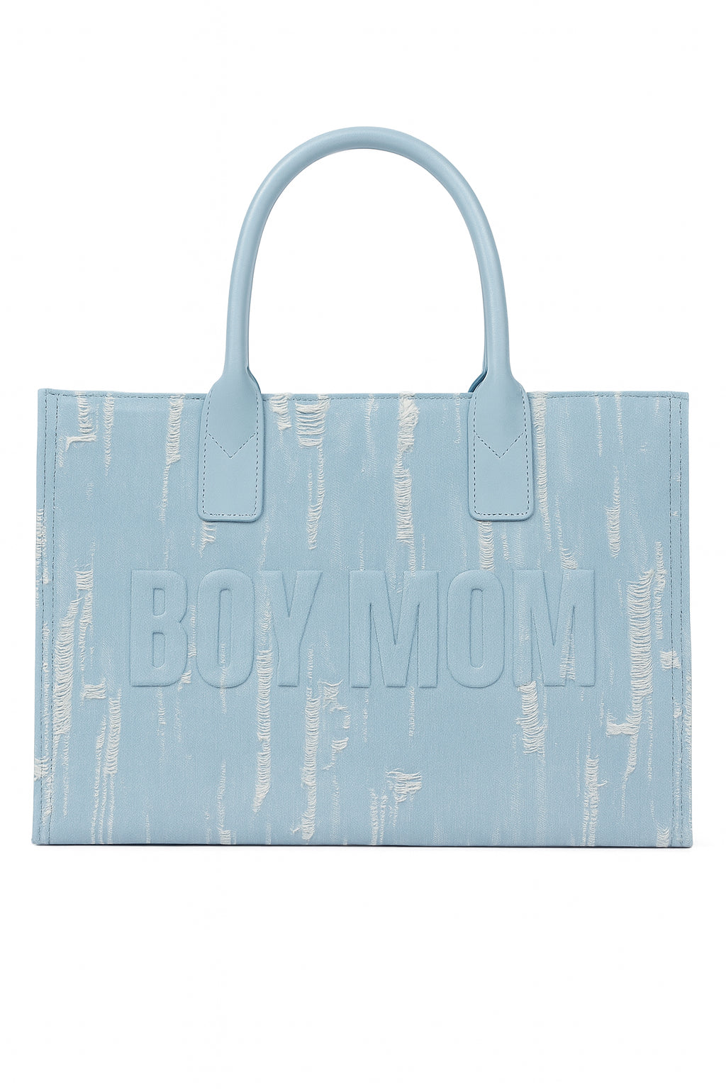 Boy Mom Denim Tote Bag