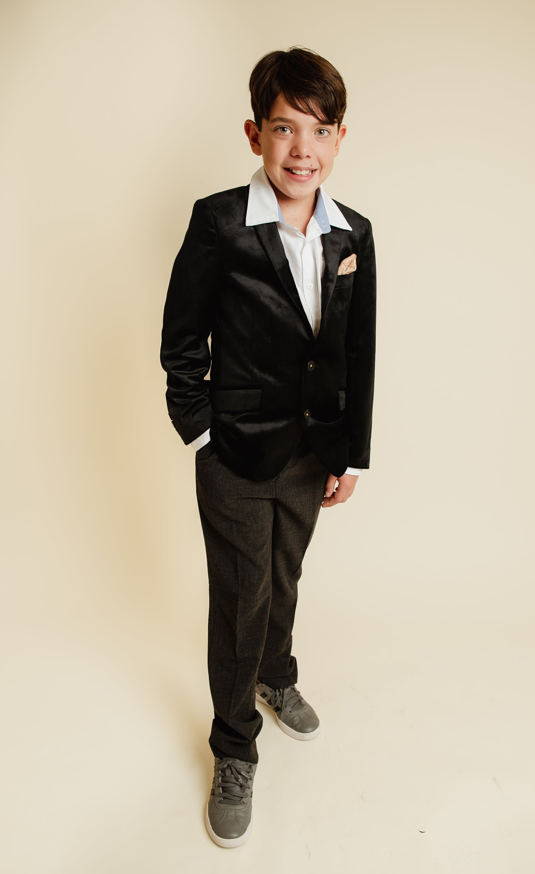 Black Velvet Suit Blazer