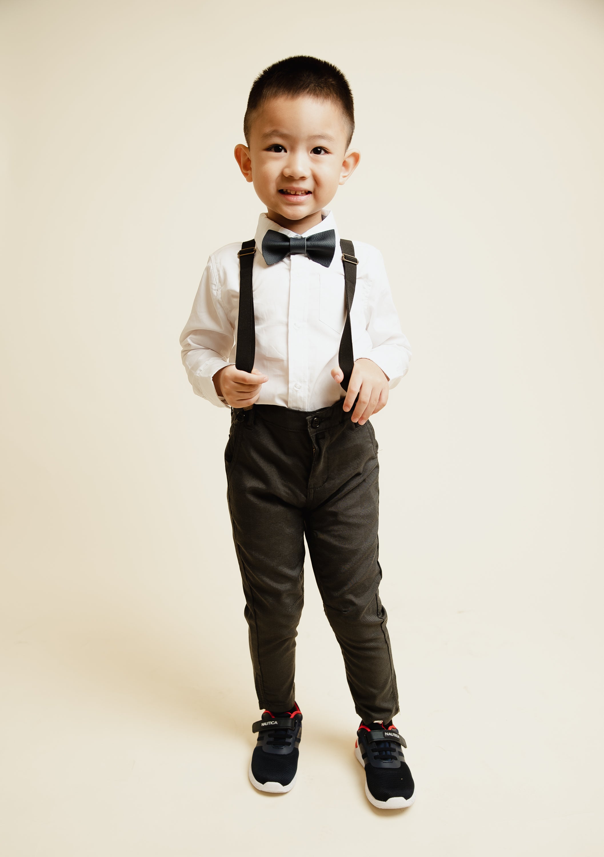 Black Pants with Removable Suspenders