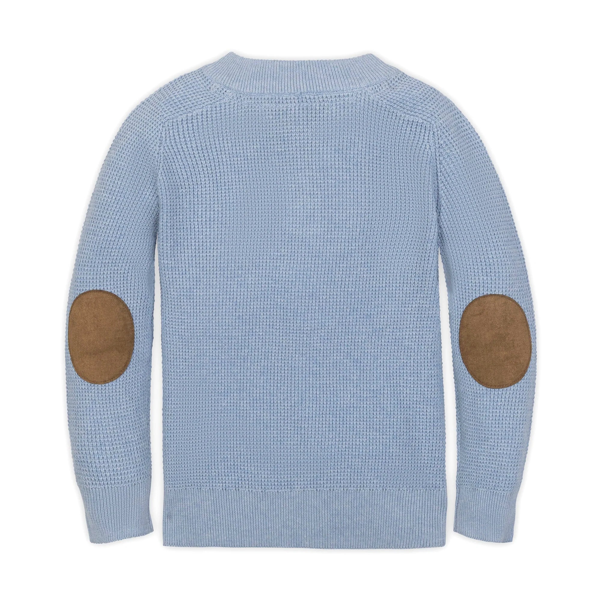 Boys’ Blue Organic Henley Sweater