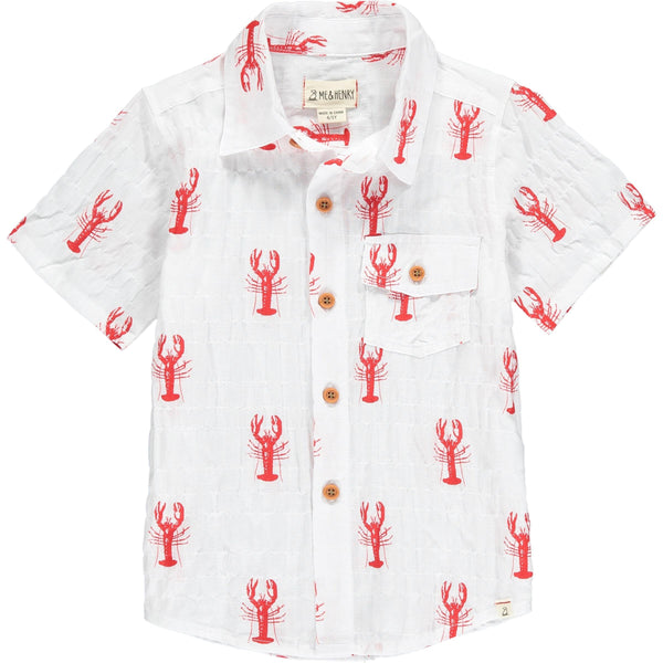 Woven Print Lobster Shirt
