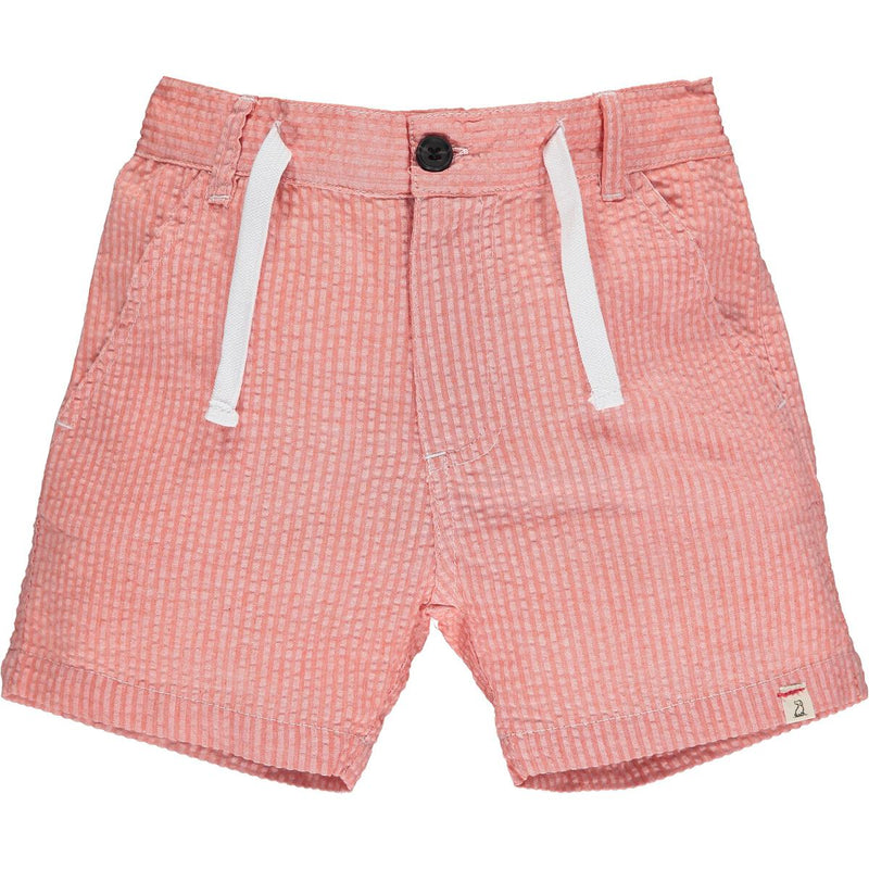 Boys Red Seersucker Shorts