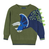 Olive Triceratops Sweater