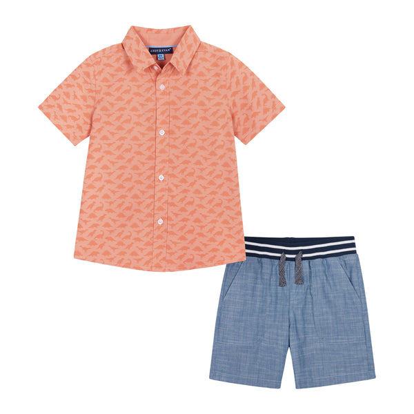 Dinos and Shorts Set