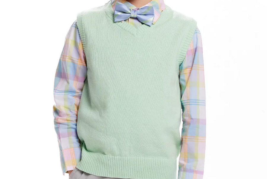 Argyle Sweater Mint Green Sweater Vest Boys 3-Piece Green Sweater
