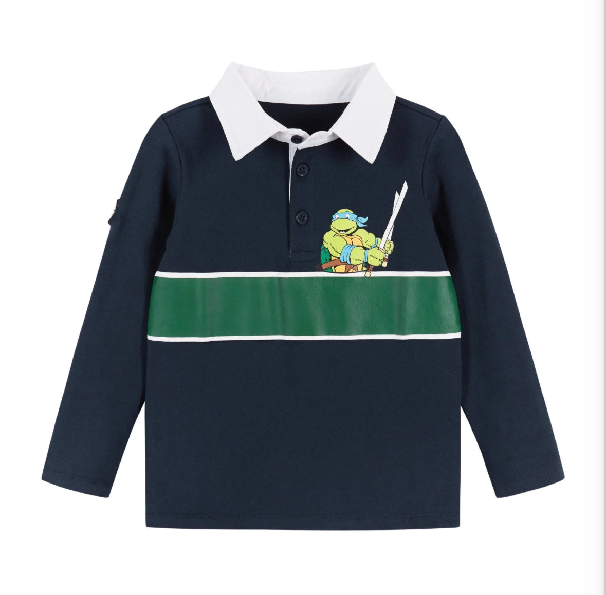 TMNT Leo Rugby Stripe Polo