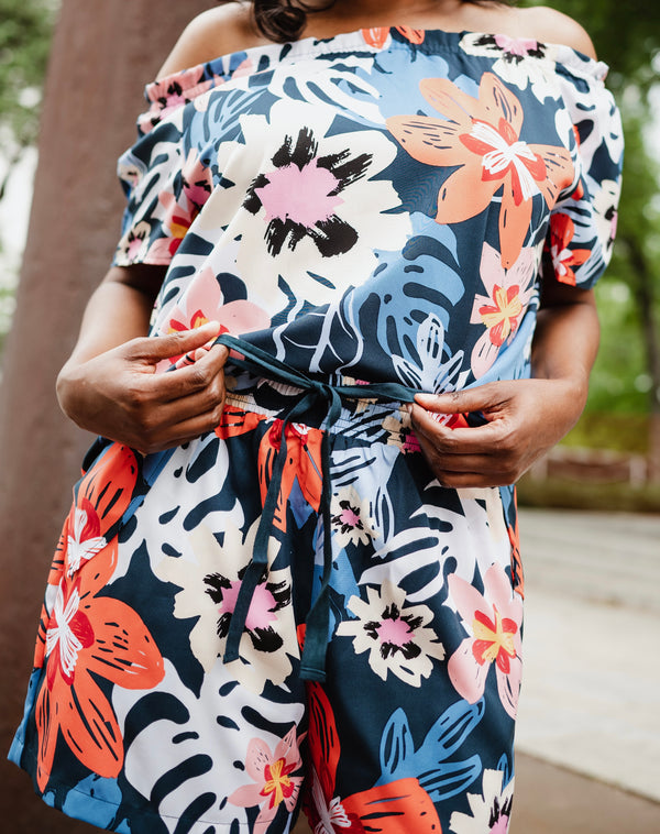 Womens Tropical Flowers Shirt