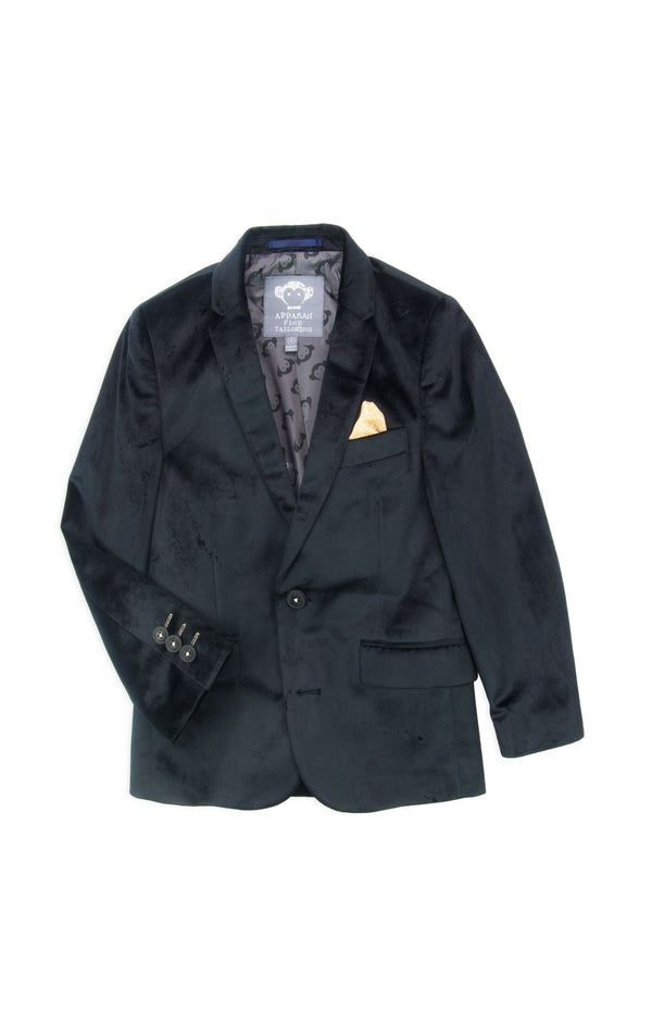Black Velvet Suit Blazer