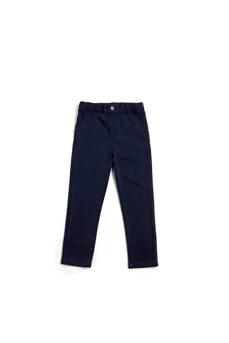 Navy Blue Button Up Pants