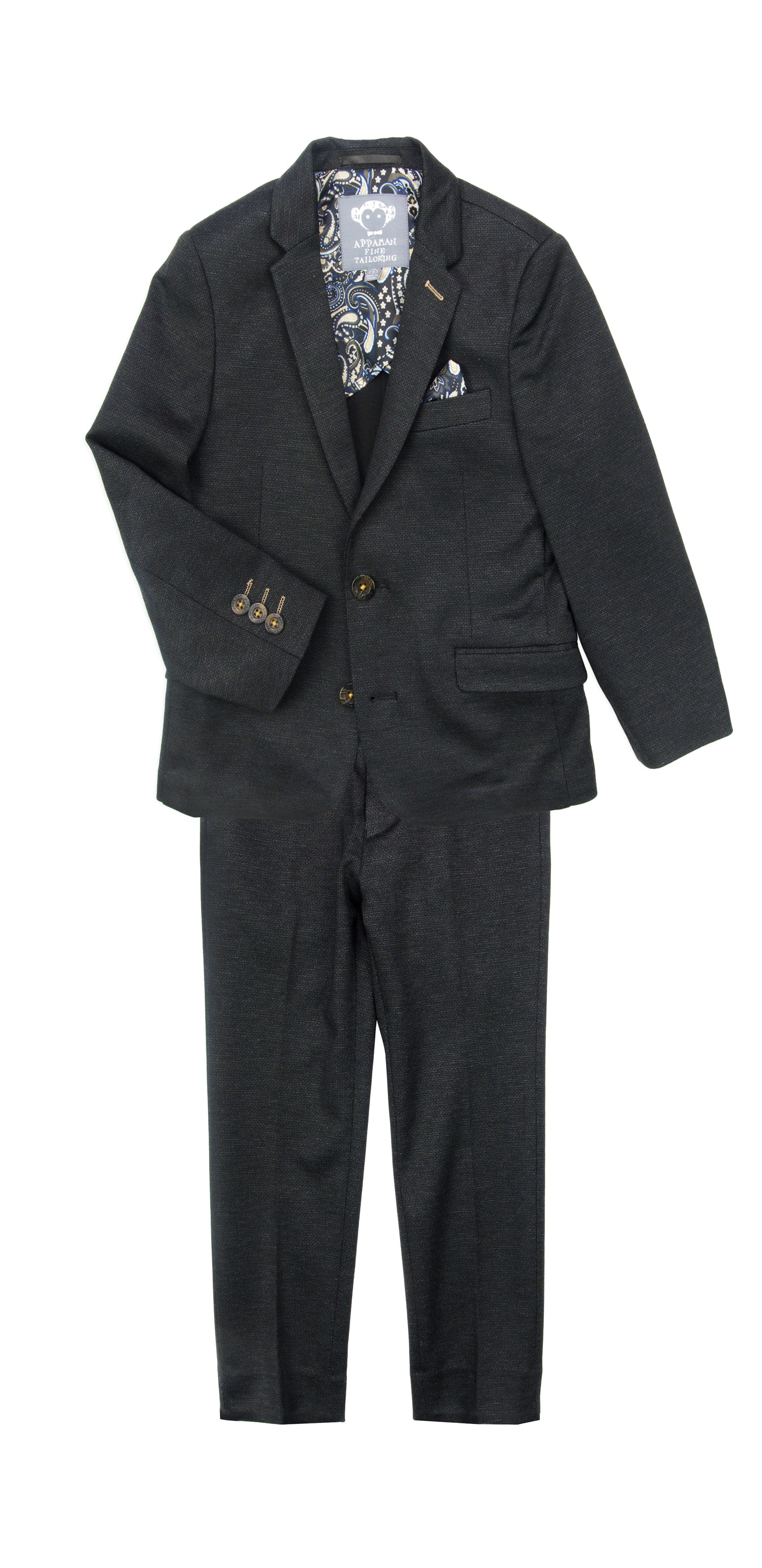 Charcoal Stretchy Mod Suit