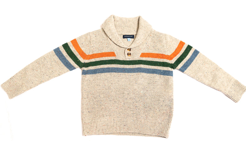 Multi Stripe Pull Over Sweater