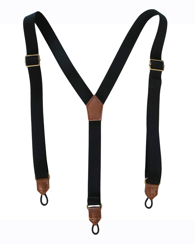 Brown Plaid Pants with Removable Suspenders