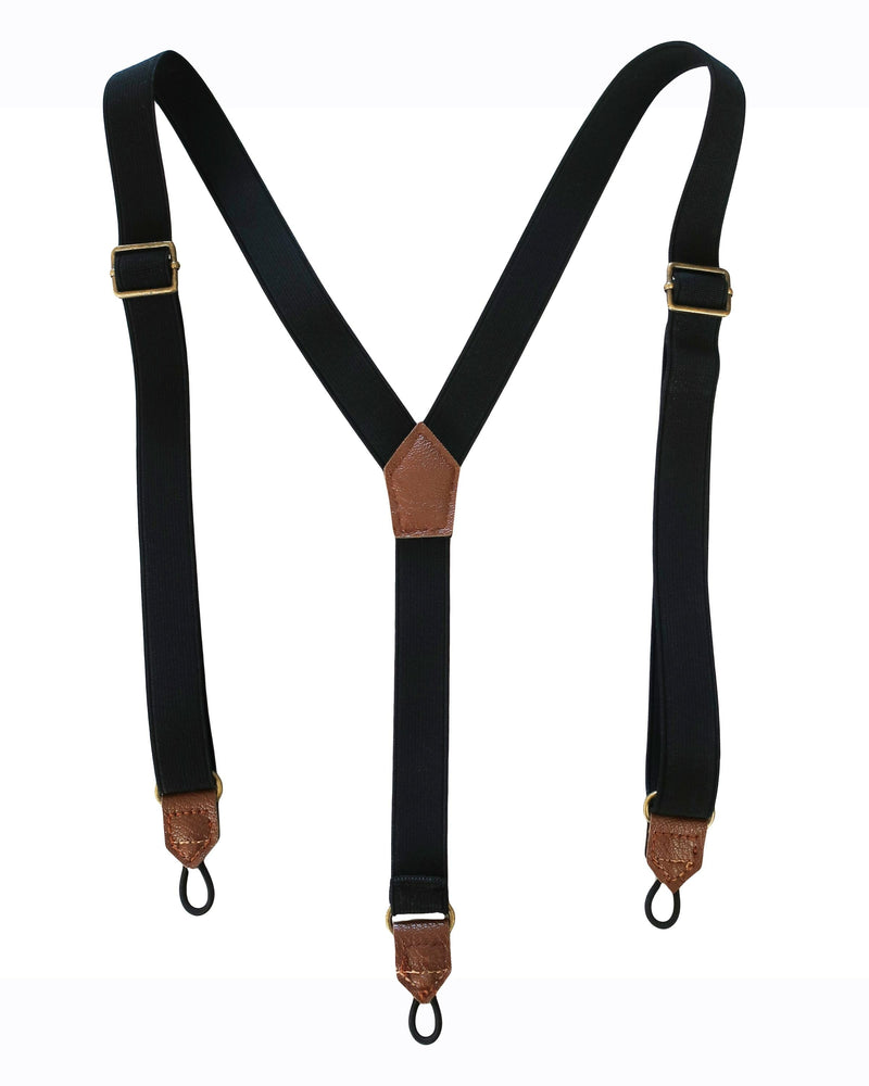 Black Pants with Removable Suspenders